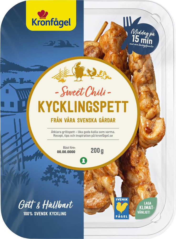 Kronfågel Kycklingspett Sweet Chili