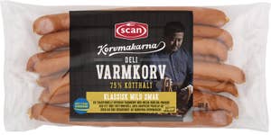 Scan Varmkorv Kötthalt 75%