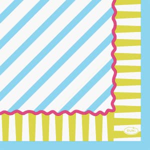 Duni Servett Pop Stripes 3-lags 24x24cm