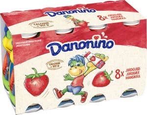 Danonino Drickyoghurt Jordgubb 1,6% 8x100g