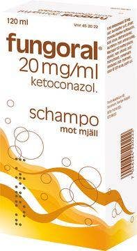 Fungoral 20 mg/ml, Ketokonazol, schampo, 120 ml