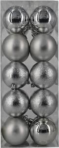 Hedlundgruppen Julgranskulor Silver 6cm