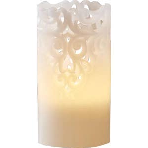 Star Trading LED Blockljus Clary Vit 15cm