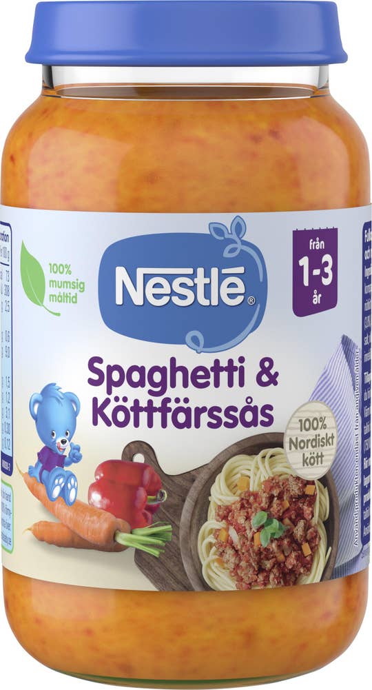Barnmat Spaghetti & Köttfärssås 1-3År