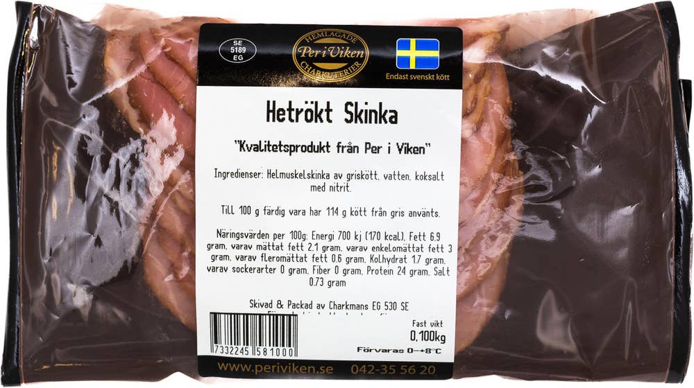 Per i Viken Hetrökt Skinka Skivad