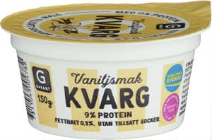 Garant Kvarg Vanilj Utan Tillsatt Socker 0,3%