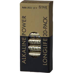 Star Trading Batteri AAA 1,5V Longlife Alkaline Power