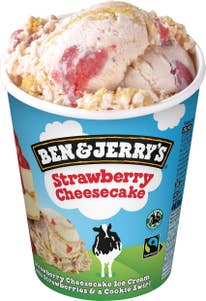 Ben & Jerry's Glass Strawberry Cheesecake Fairtrade