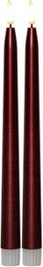 Star Trading LED Antikljus Flamme Metal Röd 28cm