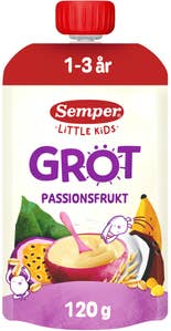 Semper Grötklämmis Passionsfrukt, Banan & Kokos 1-3 år