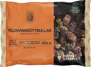 Svenskt gårdsvilt - GW:s utvalda Vildsvinsköttbullar Frysta