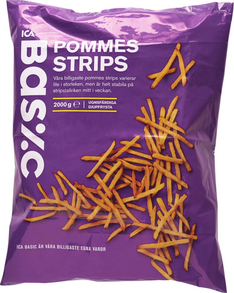 Ej sorterad Pommes Stripes Ica Basic