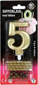 Party Pack Sifferljus 5 Guld