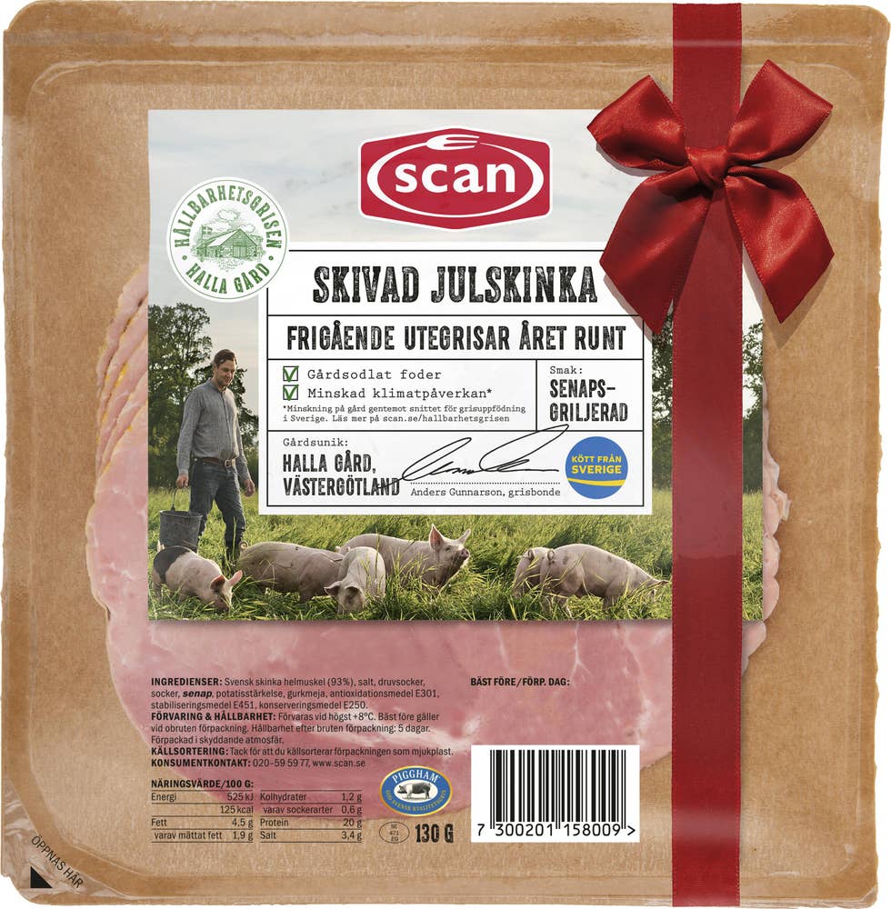 Scan Julskinka Skivad 130g