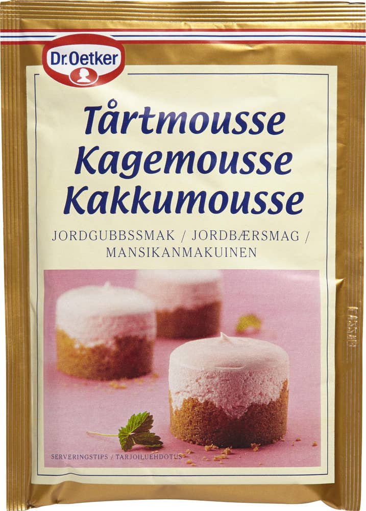 Dr. Oetker Tårtmousse Jordgubb Dr Oetker