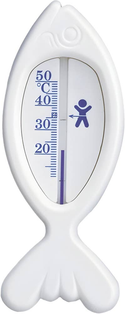 Carlo Baby Badtermometer Fisk Vit