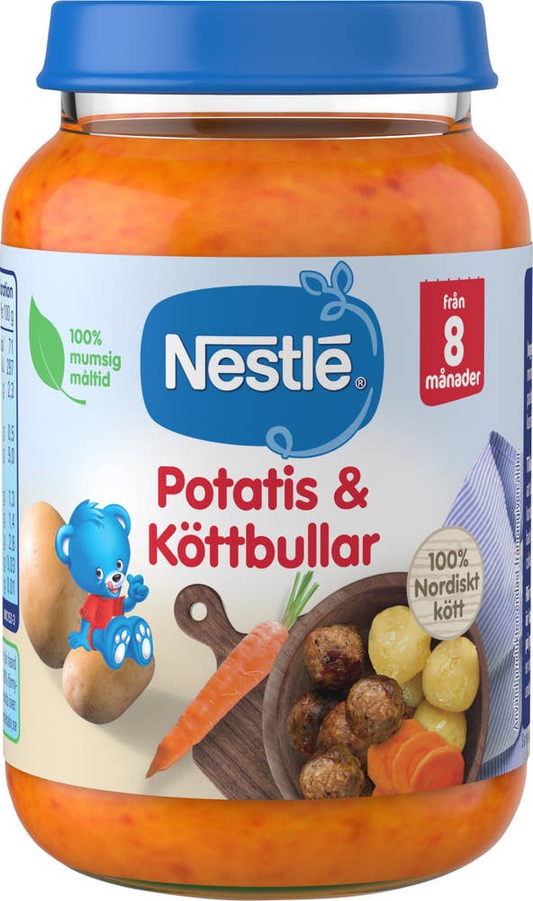 Barnmat Potatis & Köttbullar 8M