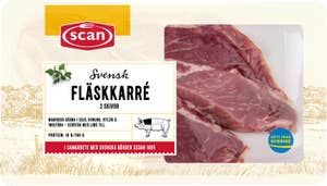 Scan Fläskkarré Benfri 2 Skivor