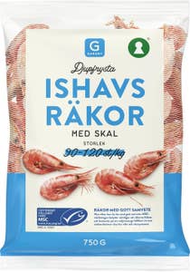 Garant Ishavsräkor med Skal Frysta 90/120 MSC
