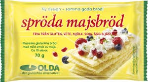 OLDA Majsbröd Spröda Glutenfri