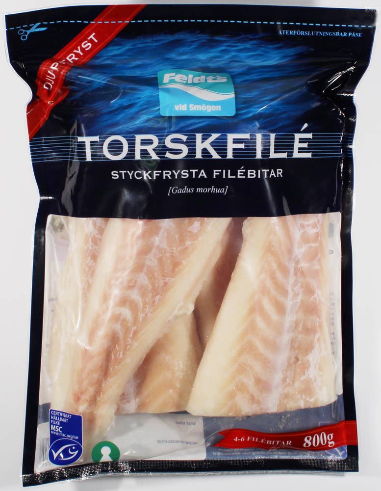 Feldts Torskfilé Fryst MSC