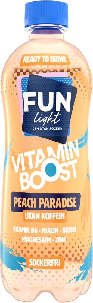 Fun Light Vitamindryck Peach Paradise Drickfärdig