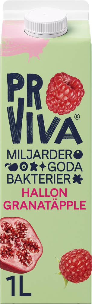 ProViva Fruktdryck Hallon & Granatäpple