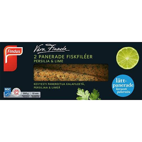 Ej sorterad Lättpanerad Torsk MSC Findus