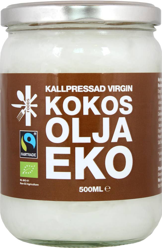 Superfruit Foods Kokosolja Kallpressad Virgin EKO/Fairtrade