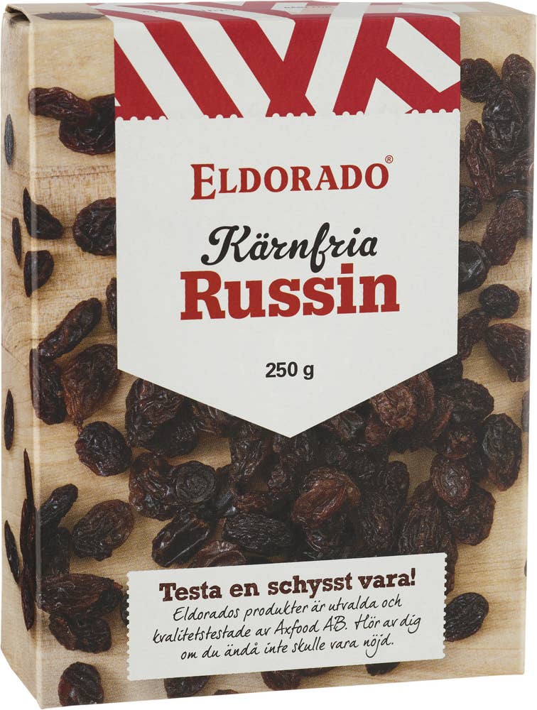 Ej sorterad Russin Kärnfria Eldorado