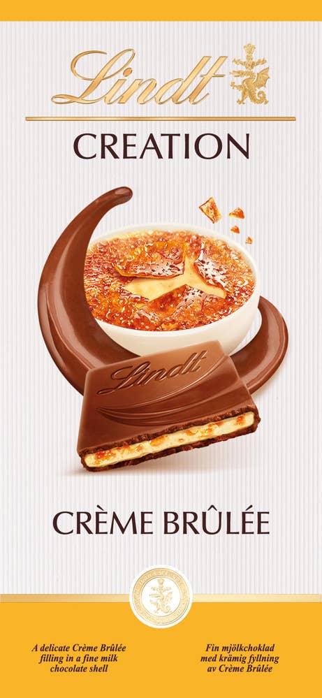 Lindt Creation Mjölkchokladkaka Creme Brulee 30%