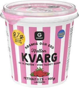 Garant Kvarg Hallon Laktosfri Utan Tillsatt Socker 0,2%