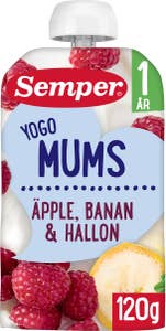 Semper Yoghurt Äpple, Banan & Hallon 12M