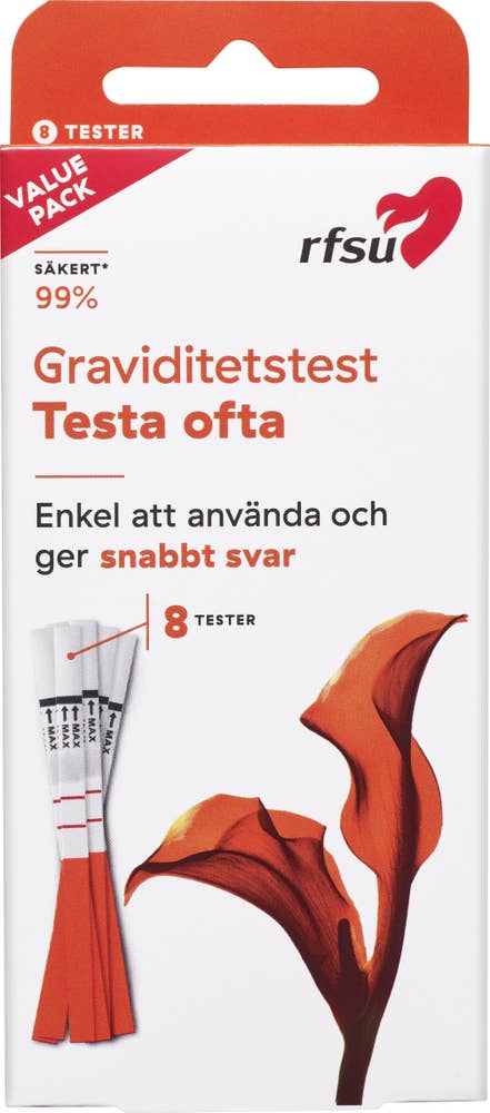 RFSU Graviditetstest, Graviditetstest, 8 st