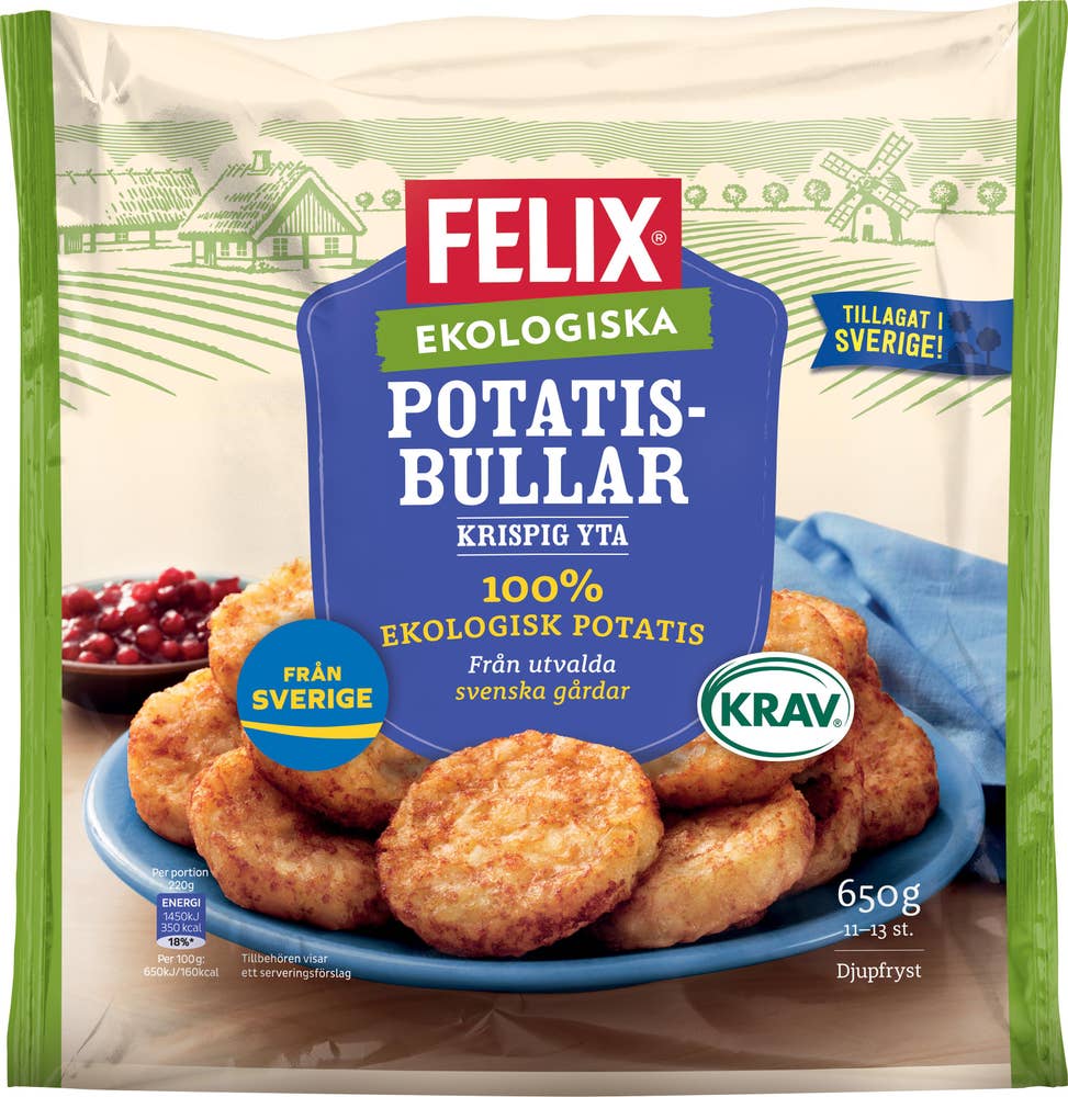 Felix Potatisbullar EKO/KRAV Frysta
