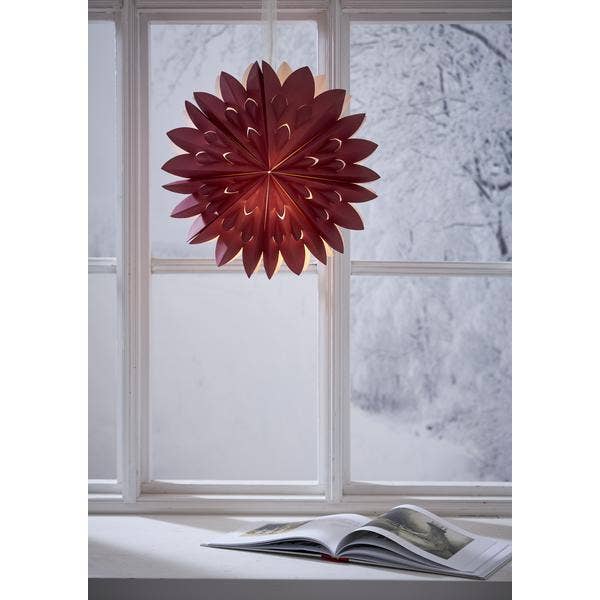 Star Trading Pappersstjärna Clipp Röd 40cm