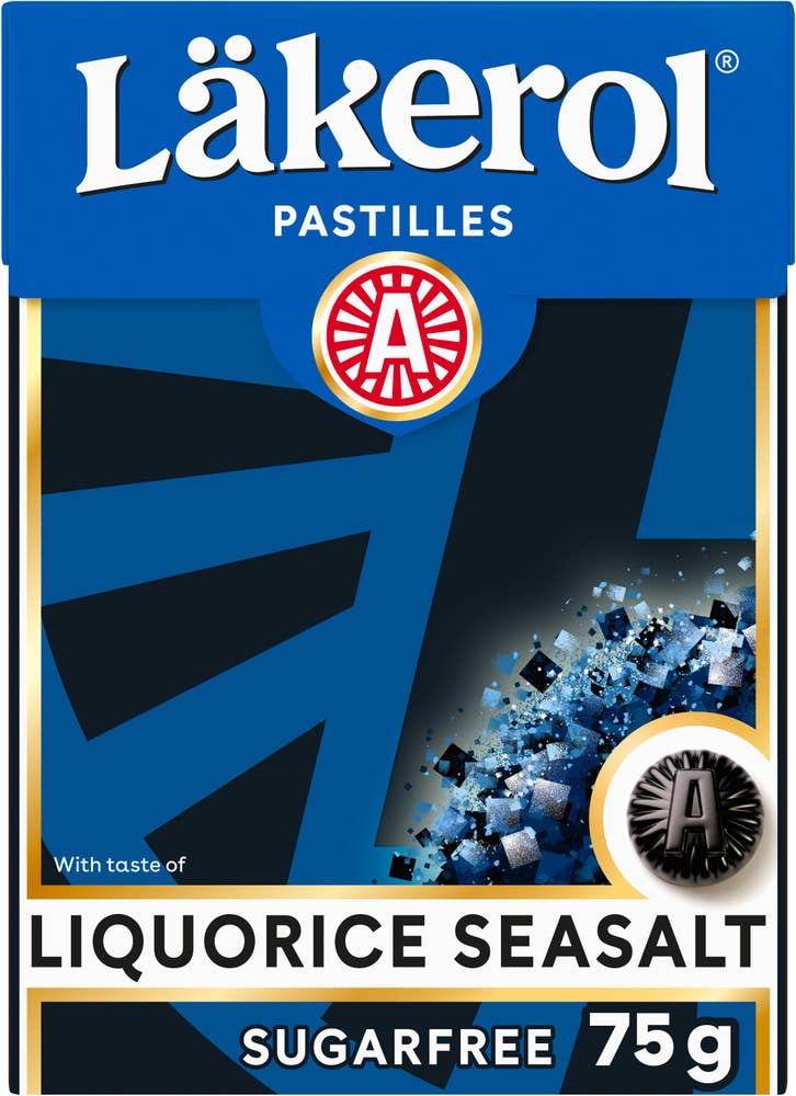 Läkerol Halstabletter Licorice Seasalt Sockerfri Big Pack