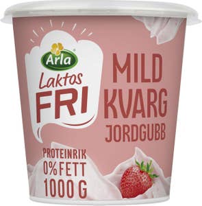 Arla® Mild Kvarg Jordgubb Laktosfri Utan Tillsatt Socker 0%