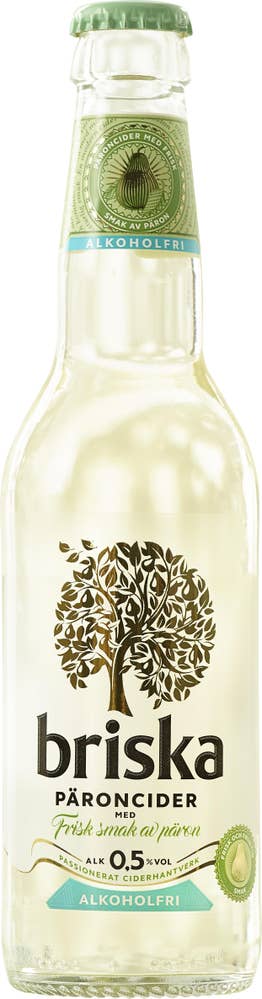 Briska Päron Alkoholfri 0,5% 33cl