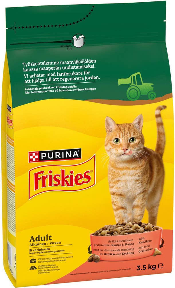 Friskies Torrfoder Adult Ox & Kyckling med Grönsaker