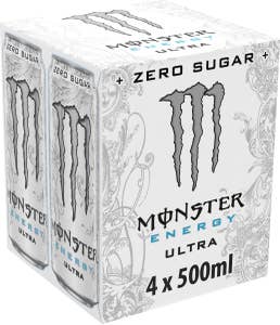 Monster Energy Energidryck Ultra Zero 4x500ml