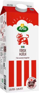 Arla Ko® Färsk Standardmjölk 3%