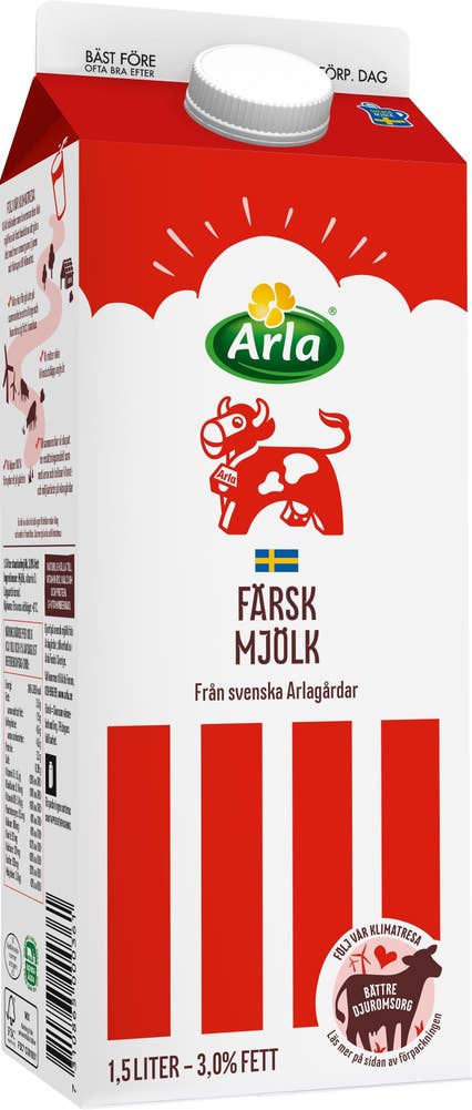 Arla Ko® Färsk Standardmjölk 3%