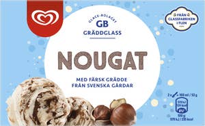 GB Gräddglass Gräddglass Vanilj med Nougat