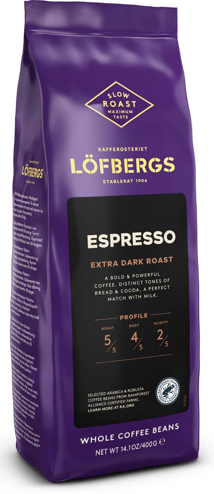 Löfbergs Kaffe Espresso Hela Bönor