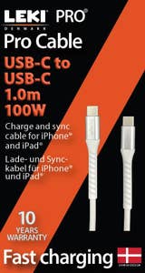 Leki bycph Pro Kabel USB-C till USB-C 1m