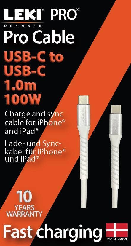 Leki bycph Pro Kabel USB-C till USB-C 1m