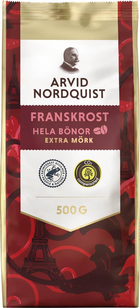 Arvid Nordquist Franskrost Hela Kaffebönor Extra Mörk