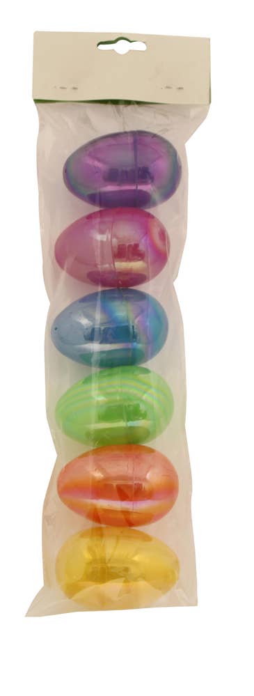 Hedlundgruppen Plastägg Regnbåge Skimrande 8cm