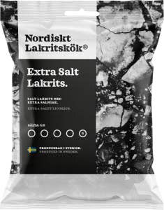 Nordiskt Lakritskök Extra Salt Lakrits